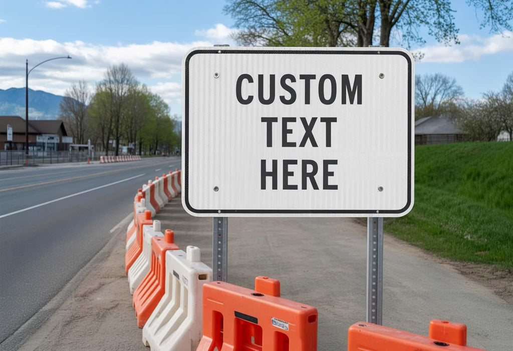 Custom Metal Signs for Business Outdoor, 30x24 Inches Reflective Option, Single/Double-Sided, Personalized Aluminum Signs, Rust-Free