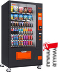 Afen Commercial Vending Machine with Card Reader, 60 Slot Refrigerated Snack & Drink Combo Vending Machine for Business Factory Supplier, Cashless Only