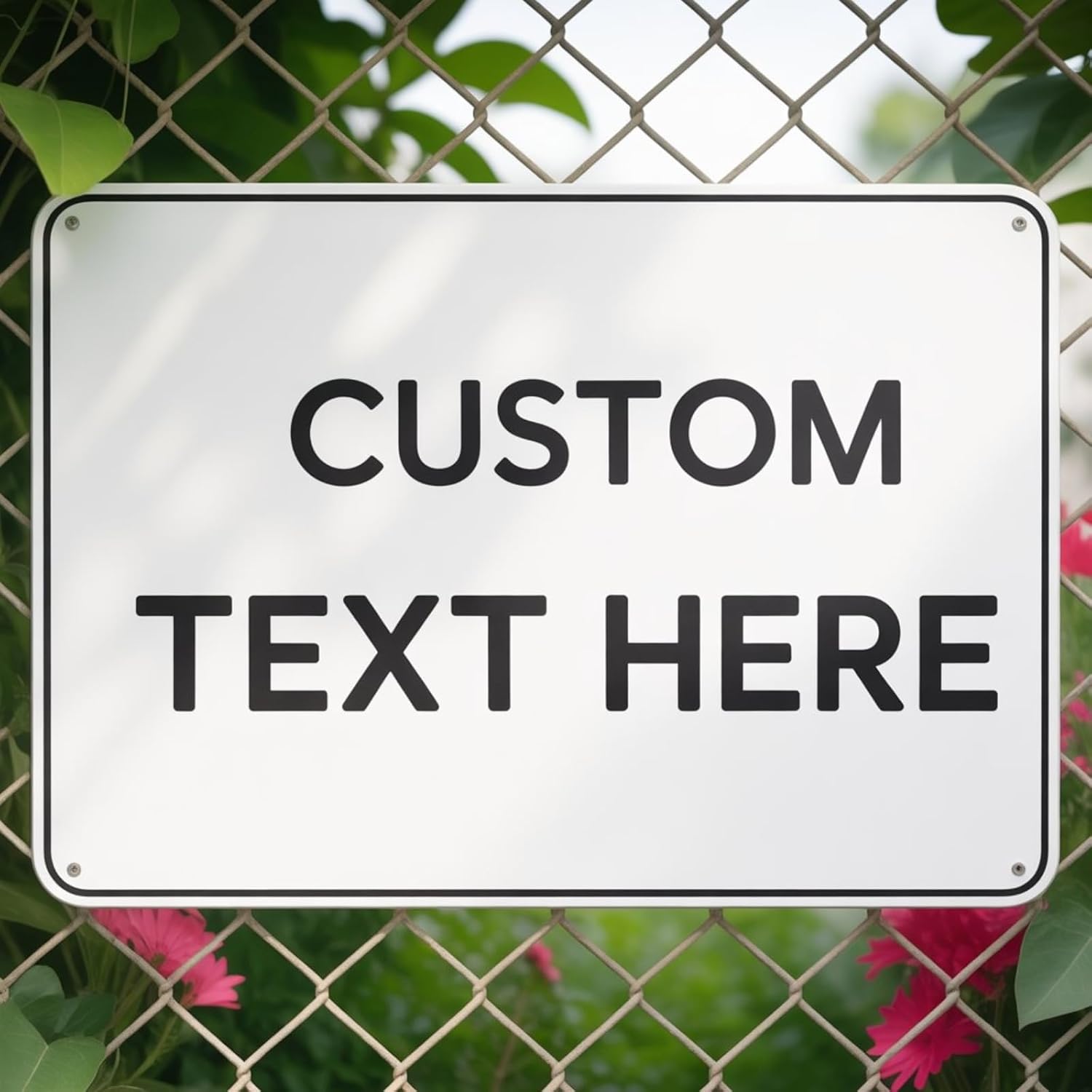 Custom Metal Signs for Business Outdoor, 10x7 Inches Reflective Option, Single/Double-Sided, Personalized Aluminum Signs, Rust-Free