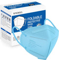 WWDOLL KN95 Face Mask 50 Pack, 5-Layers Breathable KN95 Masks, Blue