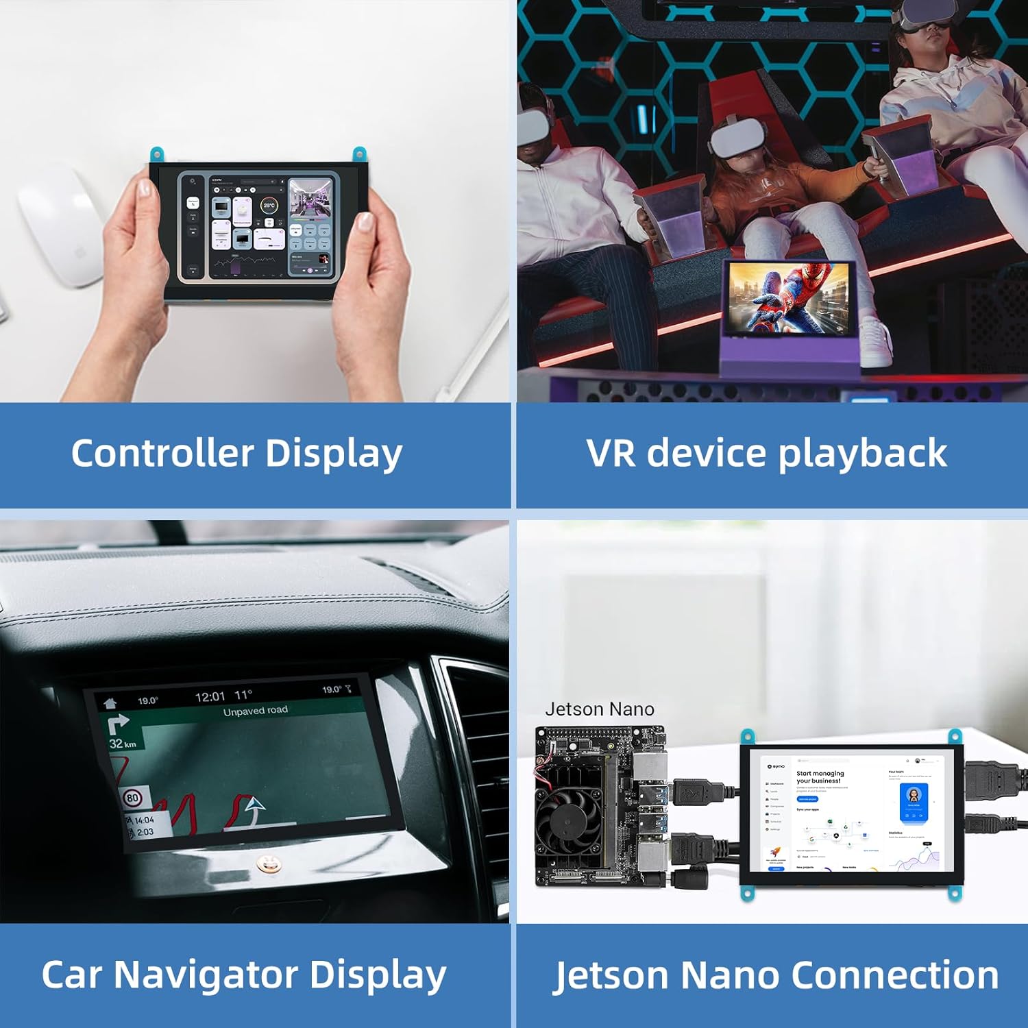 5'' Raspberry Pi Monitor, Capacitive Touchscreen Monitor 800x480 HDMI IPS Screen for Raspberry Pi 5 4 3 2 Zero BB, Driver-Free