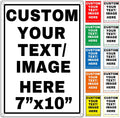 Custom Aluminum Signs – Personalized Weatherproof Metal Signs for Indoor & Outdoor Use – Multiple Sizes – Add Text/Logo – Optional Reflective & Double-Sided Printing – for Home, Business, Hazard, Garden, Door & Commercial Use (vertical 2, 10x7inch)