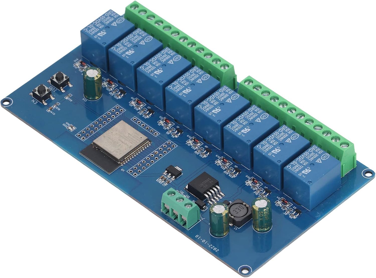 Aramox 8 Channel Relay Module, WiFi Wireless Control Board, Programmable for Smart Home Automation and Development