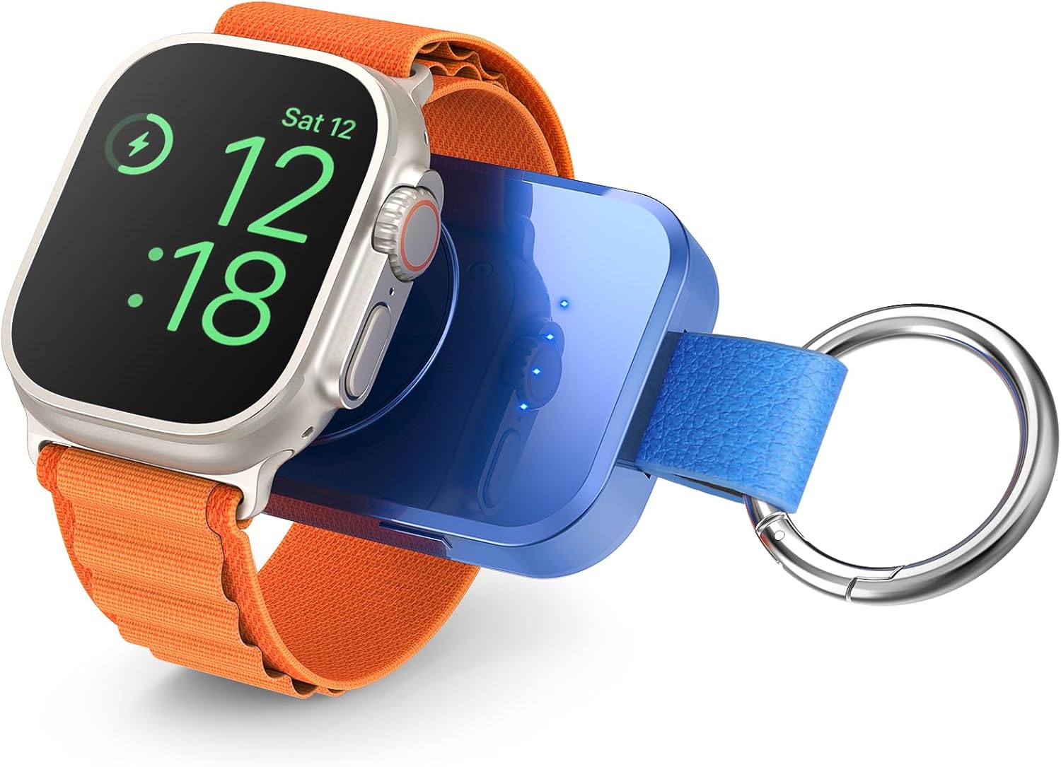 i.VALUX for Apple Watch Charger Portable Magnetic i Watch Charger, Keychain Travel Accessories Smart Wireless Charging Battery Pack Power Bank for Apple Watch Series 11/10/9/8/7/6/5/4/3/2/1/SE/Ultra