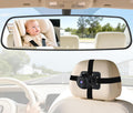 Baby Car Mirror Camera: Dash-Free 4.3-inch HD Clear Night Vision Wide Angle View for Infant Backseat Monitoring - Plug-Play No-Professional Installation for Parents Long Road Driving