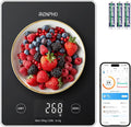 RENPHO Digital Kitchen Scale, Smart Food Weight Scale with Nutritional Calculator, Gram Scale for Weight Loss Cooking Baking Keto Macro Diet, Black Glass, 22lb/10kg