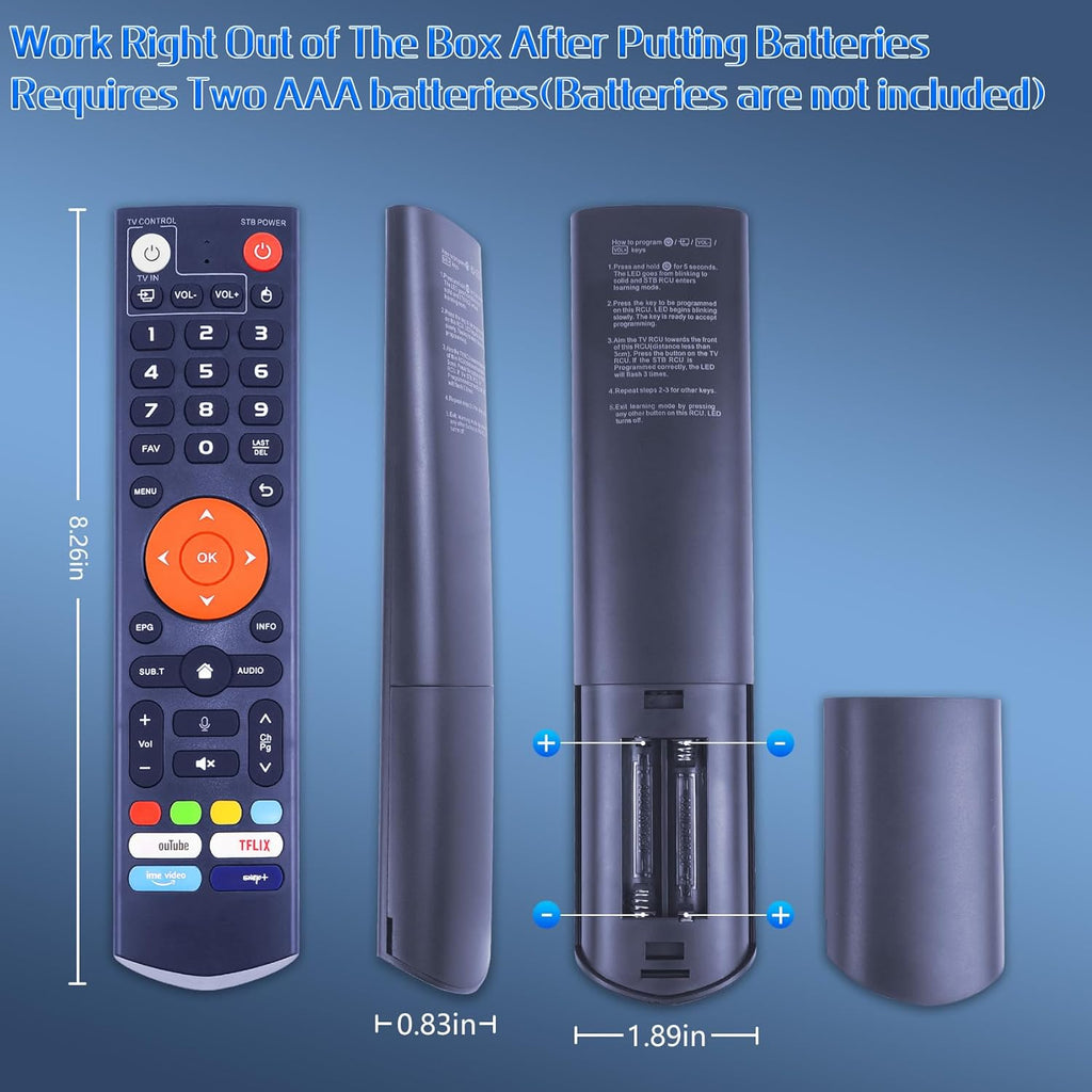 New V3 Plus Voice Remote Control, Replacement Compatible with vSeeBox V3 Plus V3 Pro Smart Bluetooth Voice Remote Control