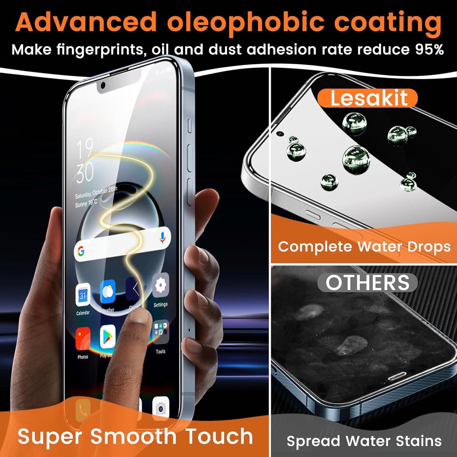 3+3 Pack Privacy Screen Protector for iPhone 16e 6.1-Inch with 3 Pack Camera Lens Protector, Anti Spy Tempered Glass Film 9H Hardness Bubble Free Case Friendly