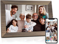 Canupdog 10.1 WiFi Digital Picture Frame, IPS Touch Screen Smart Cloud Digital Photo Frame with 16GB Storage, Wall Mountable, Auto-Rotate, Share Photos From Anywhere Via App, Email