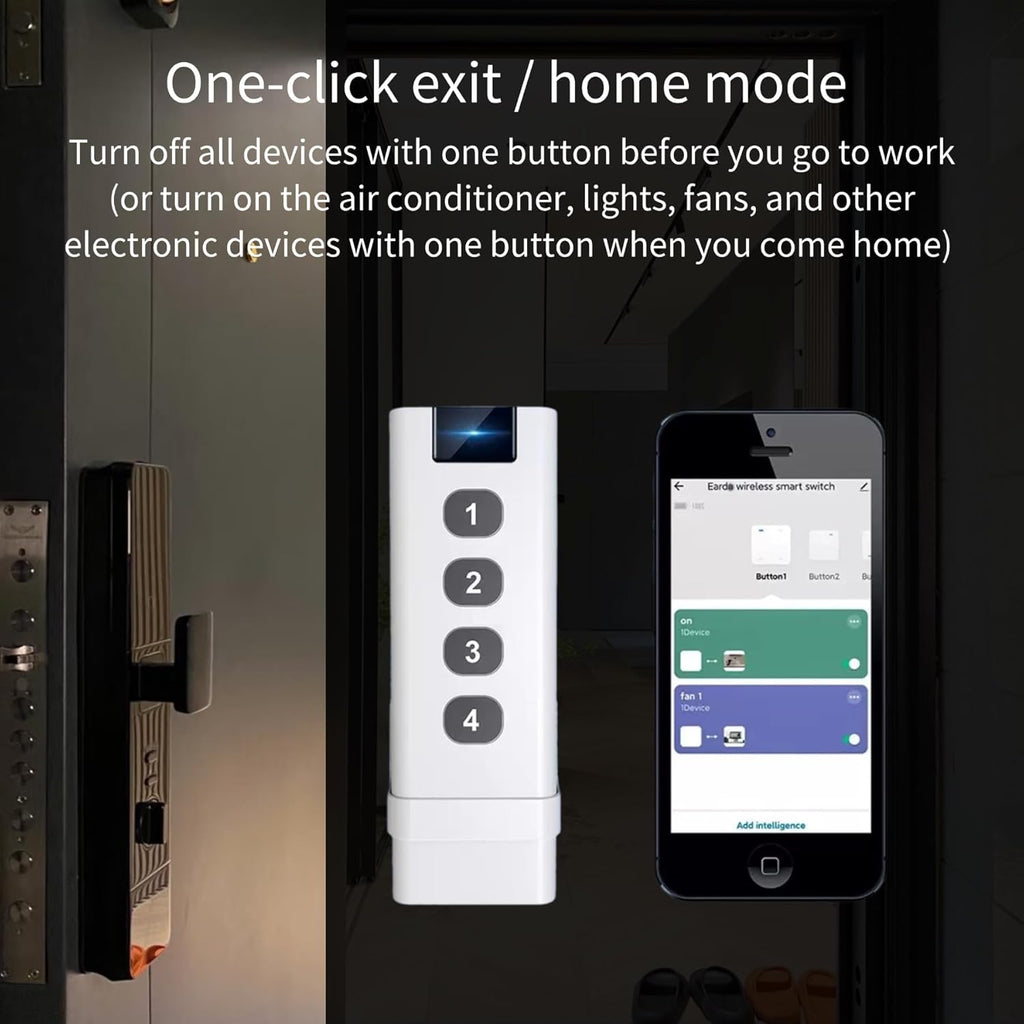 Zigbee 3.0 Smart Remote Button - 4-Mode Smart Controller, Works with Tuya Smart (Zigbee Hub Is Required)