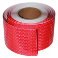 Red Reflective Tape Outdoor Waterproof 4 inch Wide, High Visibility Warning Safety Industrial Marking Tape (68 feet)