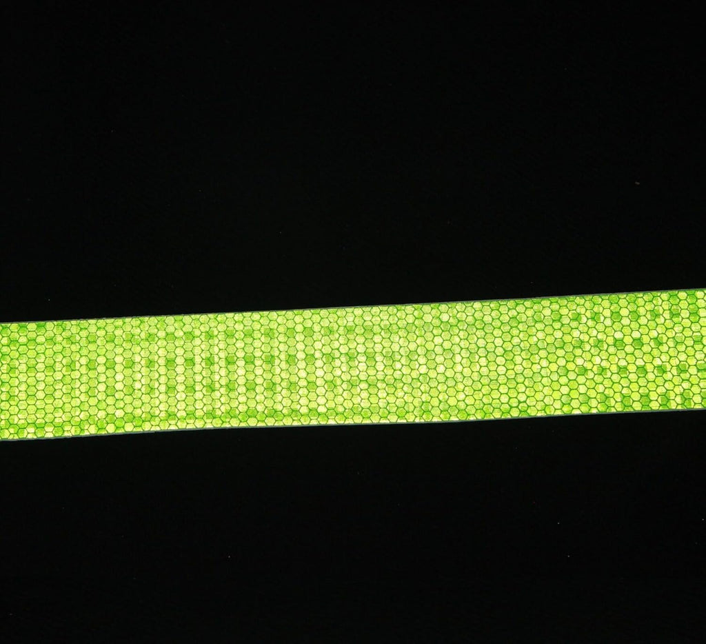 Green Reflective Tape Outdoor Waterproof 1 inch Wide, High Visibility Warning Industrial Marking Tape, Safety Stickers (68 feet,5 Rolls)