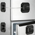 2 Pack Refrigerator Lock, Fridge Locks, Freezer Locks, Mini Fridge Lock for refrigerators, cabinets, Windows, and Drawers, keyless Installation