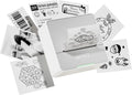 iDPRT Mini Sticker Printer Machine with 1 Roll Sticker Paper, Portable Thermal Printer for Study, Grey