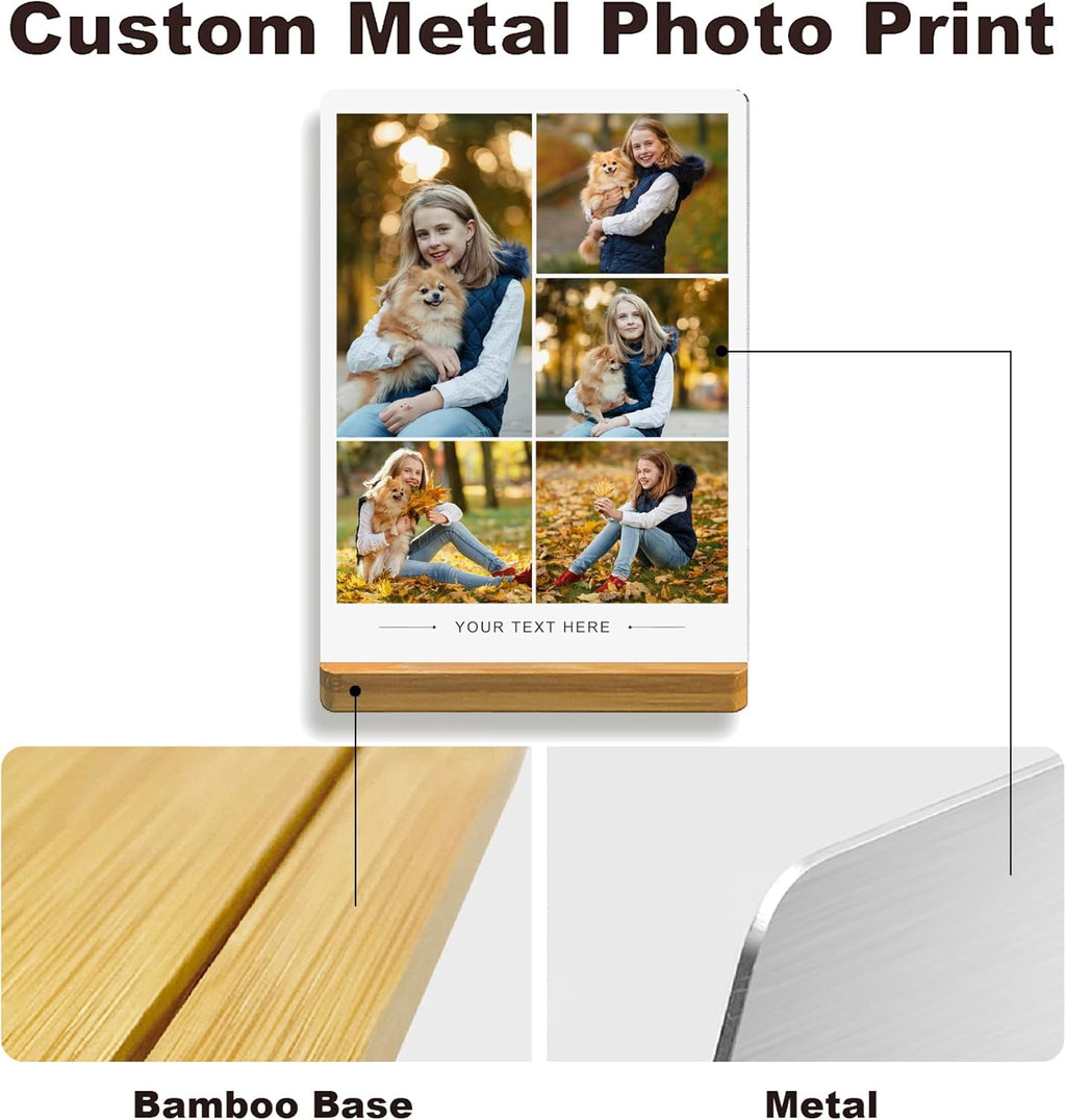 Custom Style Custom Metal Photo Prints,Customize Your own Picture Frame,Personalized Metal Picture Gift for Family and Lovers