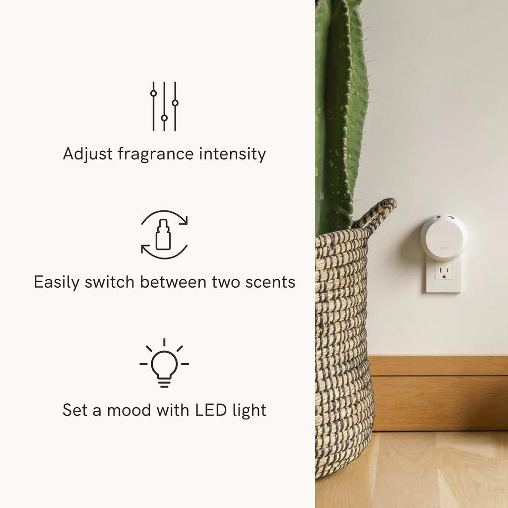 Pura 4 Smart Home Fragrance Device Starter Set - Scent Diffuser for Home- Linens & Surf, Lavender Fields, White Tea No. 1, Yuzu Citron Scent