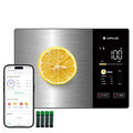 Food Scale with Nutritional Calculator, Smart Digital Kitchen Scale for Weight Loss, App with 23 Nutrients Tracking, Calorie, Fat, Carbs, Premium Stainless Steel, 11lb