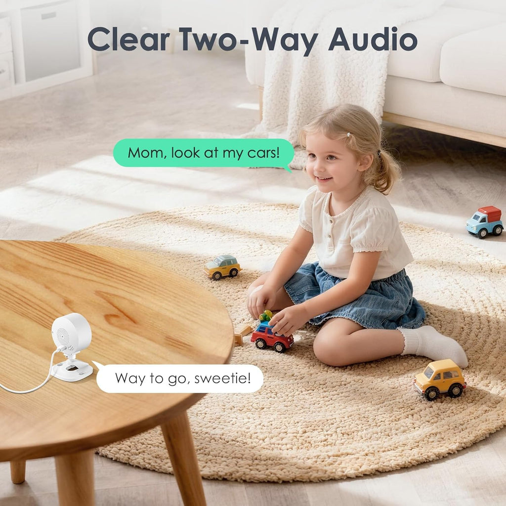 YOTON 1080P Indoor Security Camera for Baby Monitor, Pet Camera with Night Vision, 2-Way Audio, Motion Detection, Cloud & SD Card Storage, Easy Setup, Works with Alexa & Google Assistant (4 Pack)