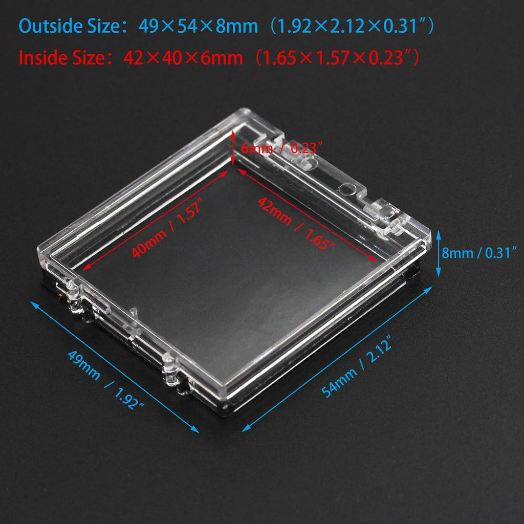 2Pcs Button Switch Cover with Sticker, 55mm Dustproof Button Switch Cover Protector with Double-Sided Tape for PC, Computer, Desktop, Industrial Power Switches & Control Panels Square