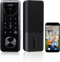 Video Smart Lock with Camera, 5 in 1 Keyless Entry Door Lock with App Control, Built-in WiFi Camera Deadbolt Lock for Front Door, Video Calling (Matte Black)