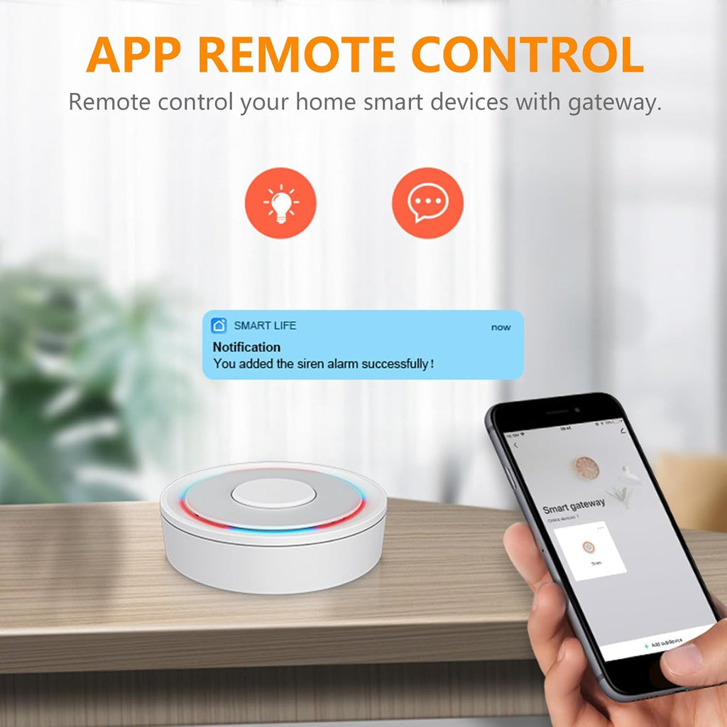 ZigBee Gateway and Bluetooth Hub, Only for Tuya Protocol Product, Dual Mode ZigBee Gateway, Wireless Smart Home Bridge Support Tuya Devices Remote Control, Gateway Hub Support Voice Control via Alexa