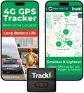 Tracki GPS Tracker for Vehicles, Car, Kids. Subscription Needed. US-Made Tech. 4G LTE GPS Tracking Device. Unlimited Distance, US & Worldwide. Small (Tracker) (Tracker 6-mo Subscription Incl.)