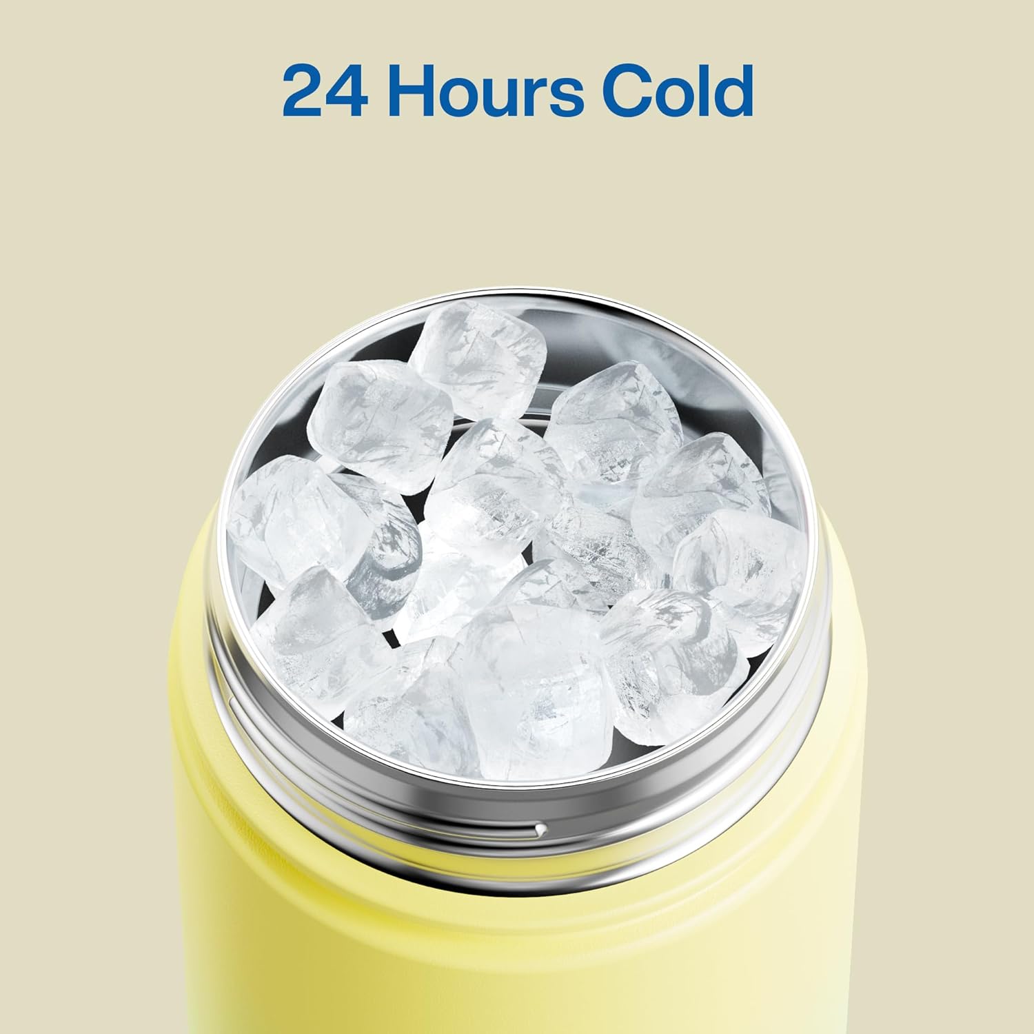 ENCOOL Insulated Water Bottle with Straw Stainless Steel Water Bottle, Leak-Proof, BPA-Free, Double Wall Vacuum Keeps Cold for 24 Hours for Sports, Travel, School (26 oz, Soft Lagoon)