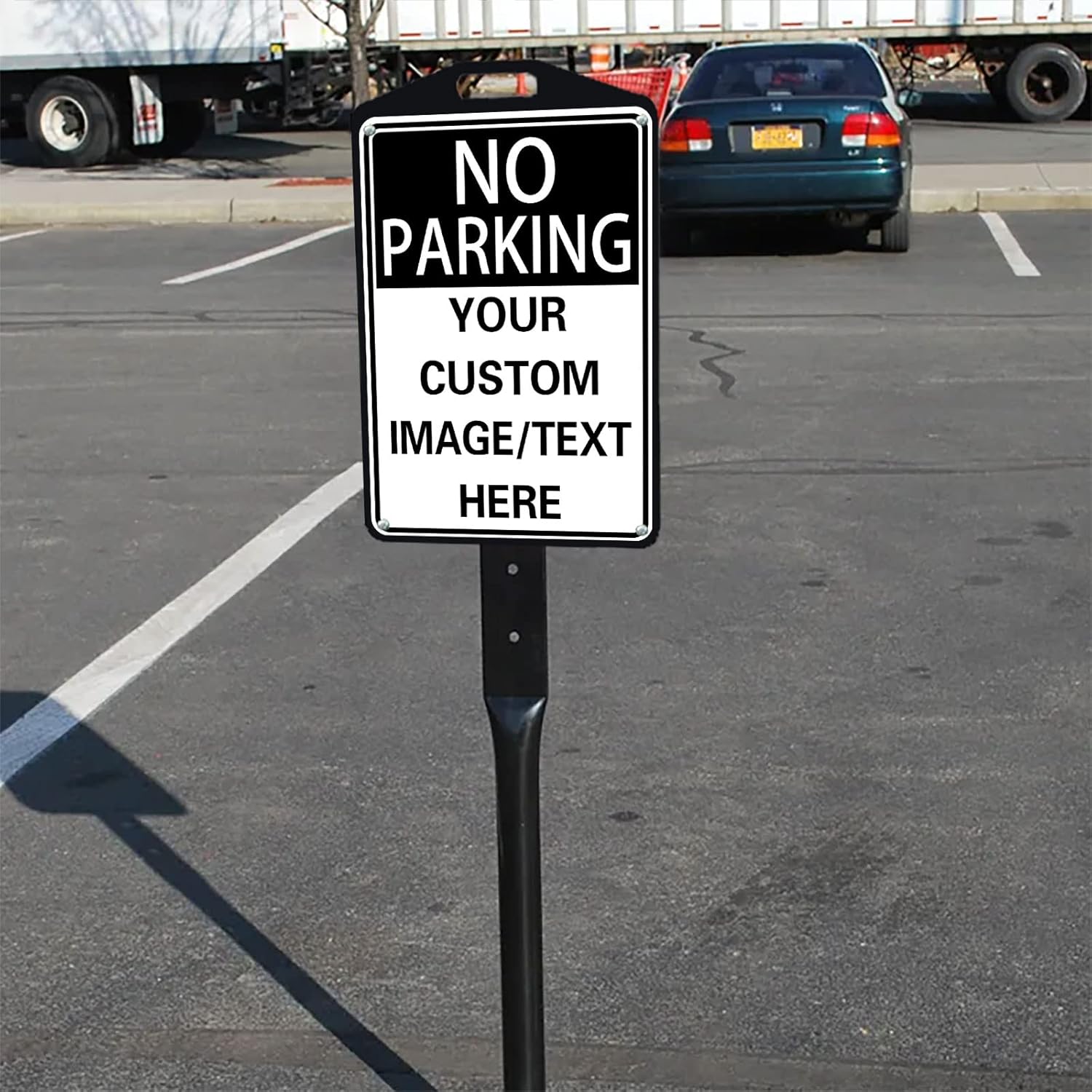 No Parking Signs Custom Parking Sign for Parking Lots Business and Schools Outdoor Use Aluminum Metal Decor 12x17 Inches