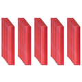 Non Fading Red Reflective Stickers 1 inch X 6 inch, Outdoor Waterproof High Visibility Warning Safety Adhesive Reflector Tape (50 Pcs)