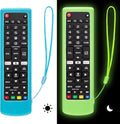 Silicone Protective Case for LG-TV-Remote Glow in The Dark, Remote Cover for LG Smart TV AKB75095307 AKB75375604 AKB74915305(Luminous Green + Blue)【2 Pack】