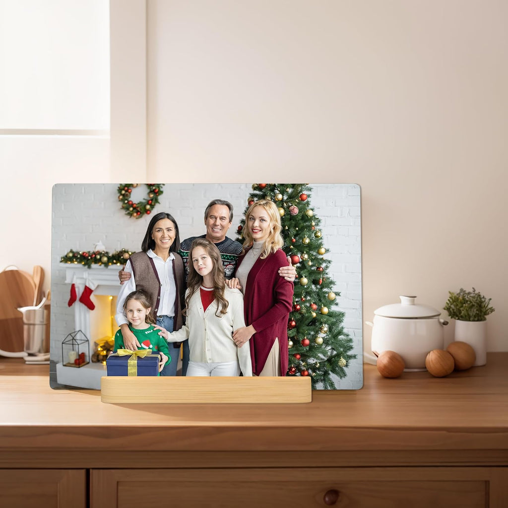 Personalized Metal Photo Print for Mom, Custom Framed Photo Gifts for Mother's Day Gifts from Daughter Son Kids- Gift Wrapping Available