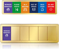Office Door Signs-6 Options Door Signs In A Meeting Sign/Out Of Office/Do Not Disturb/Working From Home/Please Knock/Back Soon Privacy Slider Sign for Meeting & Conference Room