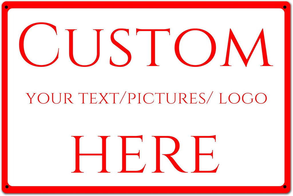Custom Sign,Aluminum Weatherproof Metal Sign Multiple Sizes, Reflective doorplates, guide signs，Customize for Office, Business, Workplace, office, Home, Delivery Signs(10 * 7Inch)