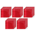 Non Fading Red Reflective Stickers 3 inch X 3 inch, Outdoor Waterproof High Visibility Warning Safety Adhesive Reflector Tape (50 Pcs)
