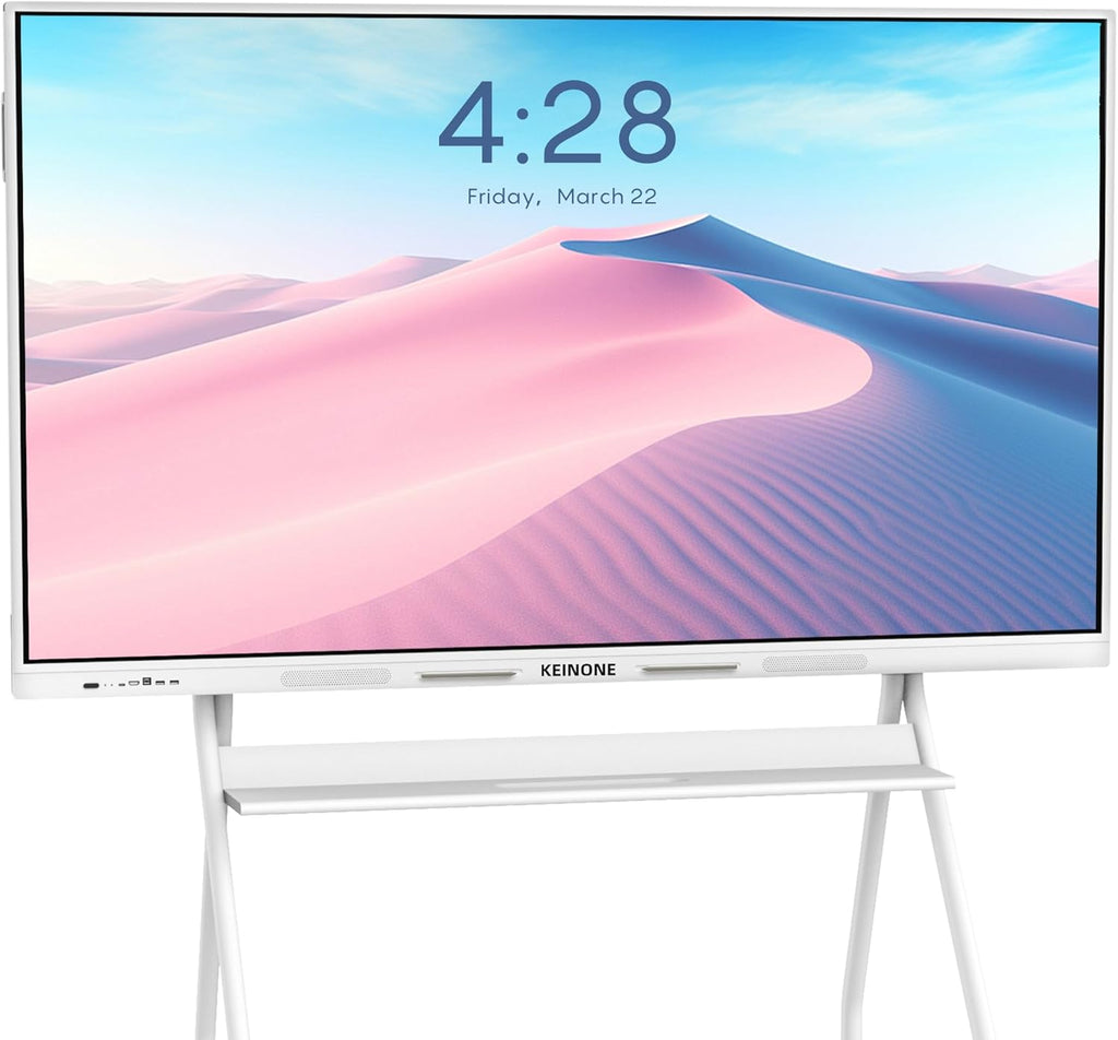 Smart Board for Classroom, 75" 8+128 GB Interactive Smartboard Built-in Android OS & Open App Ecosystem - 4K Touchscreen Electronic Digital Whiteboard for Home Office School Studio Display