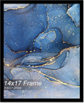 14x17 Picture Frame, Black Frame for 14 x 17 Inch Picture Poster Photo, Light Weight and High Transparent 14 by 17 Frame for Wall - 1 Pack/Black/14 x17