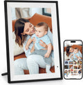 Anna Bella Digital Picture Frame 10.1 Inch IPS HD Touch Screen WiFi Smart Digital Photo Frame with 32GB Storage, Auto-Rotate, Easy Setup to Share Photos or Videos Remotely via AiMOR APP Black