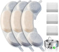 Official 3 Packs Dog Water Filter Replacement and 3 Sponges for 7L/236oz/1.8Gal Stainless Steel Dog Water Fountain