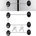 Hotop 4 Pack Cabinet Locks with Keys Mini Fridge Refrigerator Locks for Kids Toddlers Self Adhesive Child and Baby Proofing Safety for Deep Freezer Drawers Doors Latch(Black)