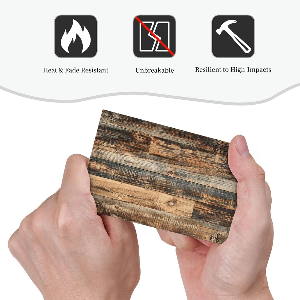 Light Switch Cover Plate Rustic Brown Wood Pattern Splice Plank 1 Gang No Device Blank Electrical Wall Plates Faceplate Decorative Switch Plate For Farmhouse Cabin Decor
