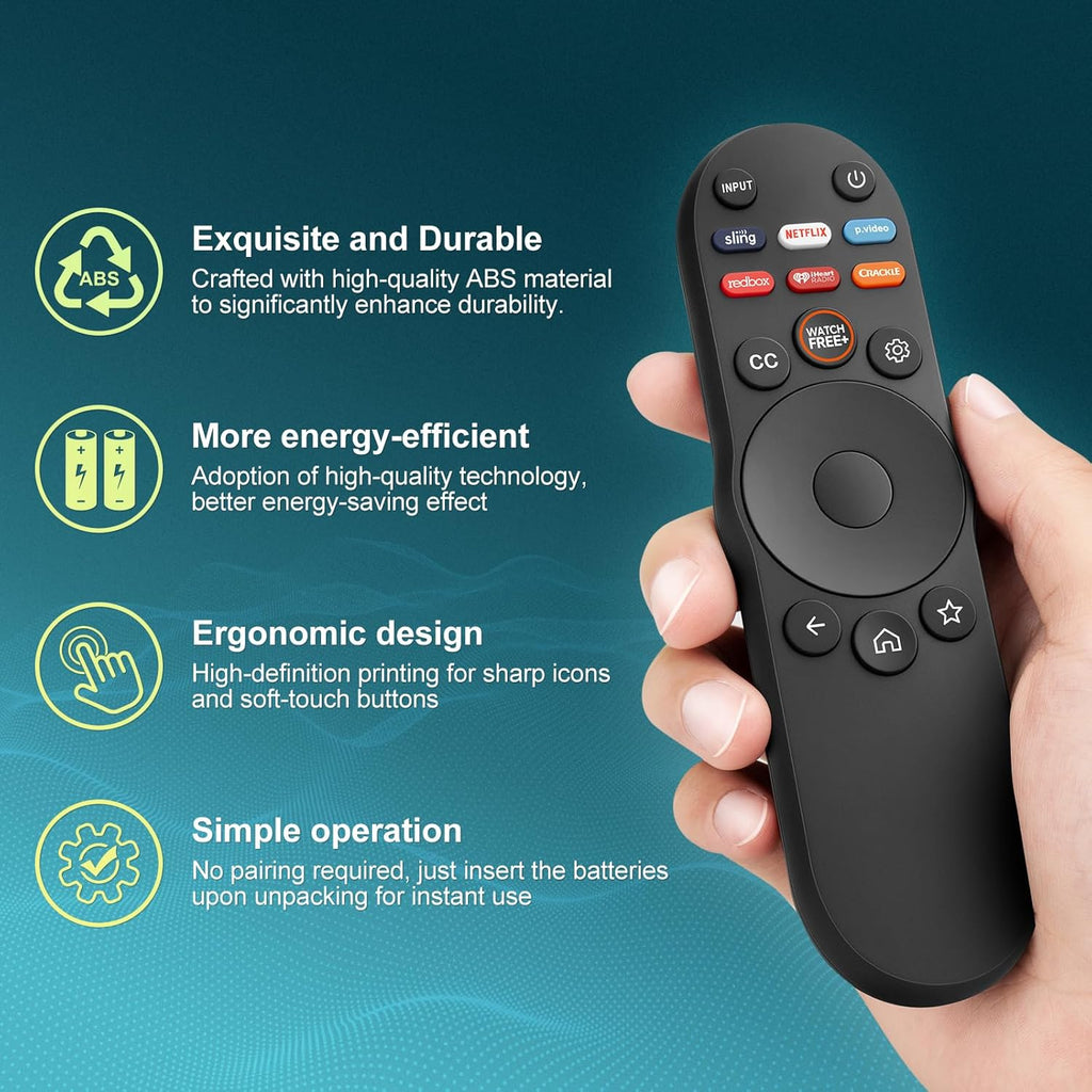 Universal Remote Control for Vizio Smart TV XRT270 XRT260 XRT140 XRT136 FHD 4K QLED UHD Smartcast Quantum Pro D/E/PX/P/M/V Series TV Remotes Replacement