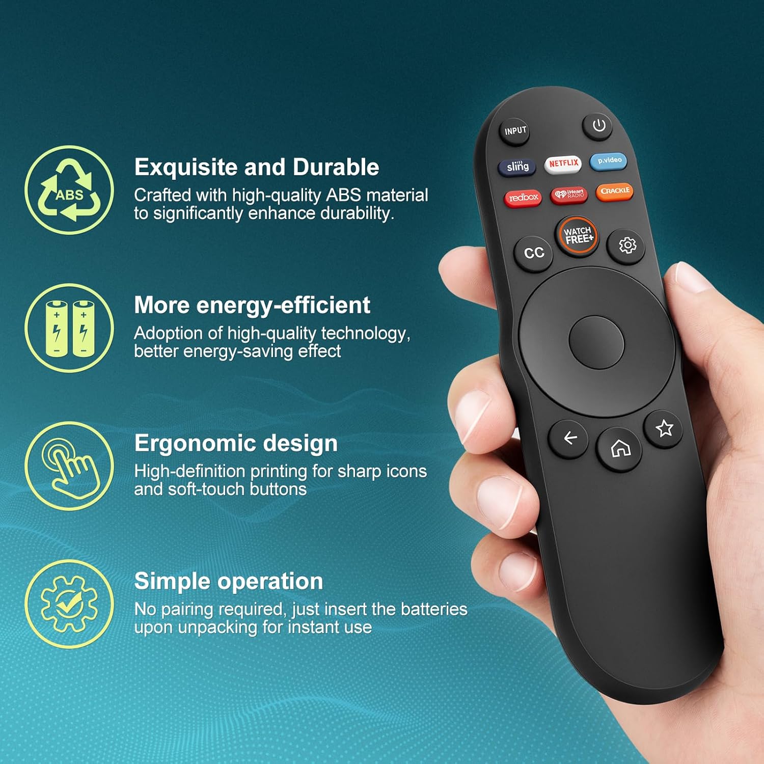 Universal Remote Control for Vizio Smart TV XRT270 XRT260 XRT140 XRT136 FHD 4K QLED UHD Smartcast Quantum Pro D/E/PX/P/M/V Series TV Remotes Replacement