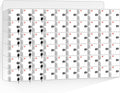60 Slots Clear Acrylic Cell Phone Locker Box Wall-Mounted with Keys, Lockable Secure Storage Cabinet for Classroom Office Gym, Multi-Use Phone Lock Organizer for Employees Students (Large)