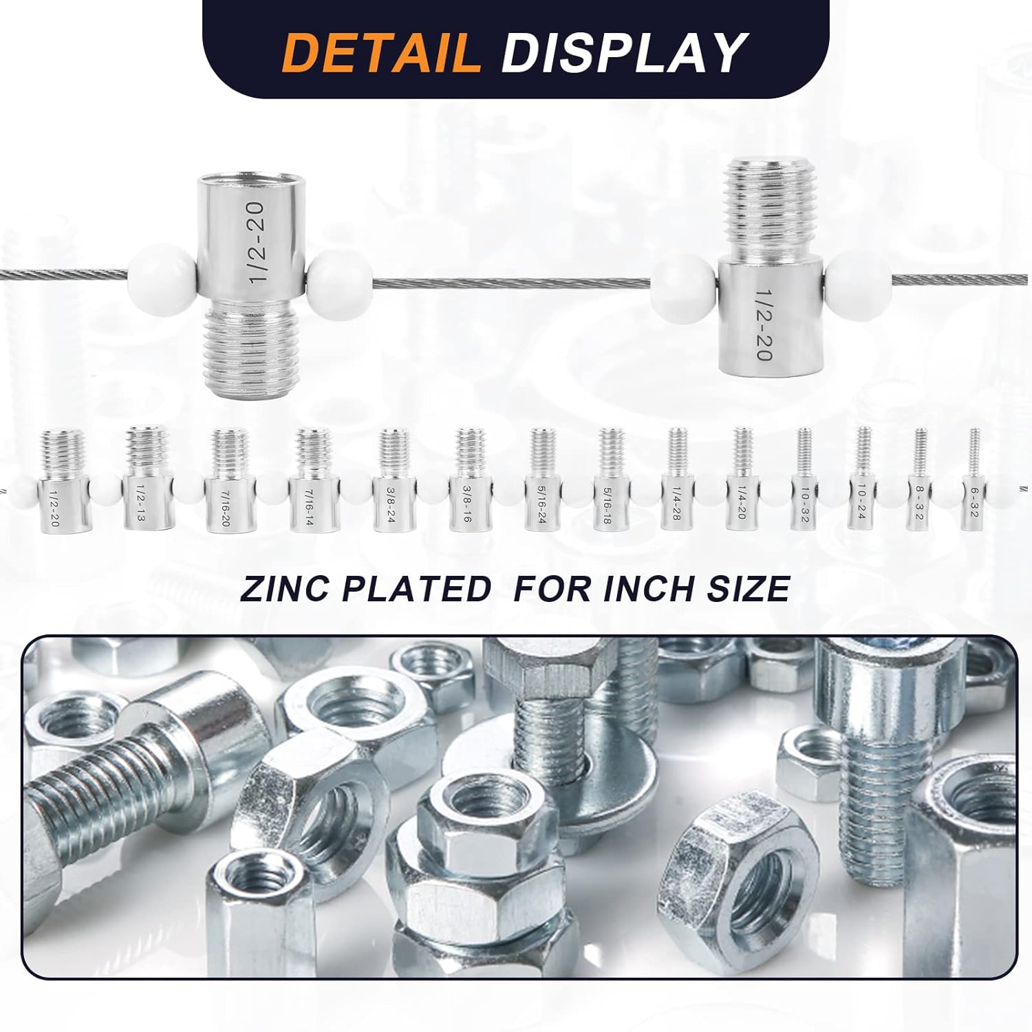 Nut & Bolt Thread Checker - 26 Male/Female Gauges - 14 Inch & 12 Metric for Quickly Checking Nuts and Bolts Inch or Metric and Verifying The Size