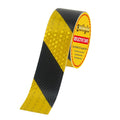 Yellow Black Reflective Tape 2 Inch x 33 FT Waterproof Caution Safety Tape Hazard Sticker Reflector Stripes Conspicuity Tape for Warming Signs