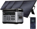 OUKITEL P2001 Plus 2400W Solar Generator with 200W Solar Panel, 2048Wh Solar power station, 1800W Fast Charging, Smart APP Control Emergency Power Station for Home, Camping, Outdoor Battery Backup
