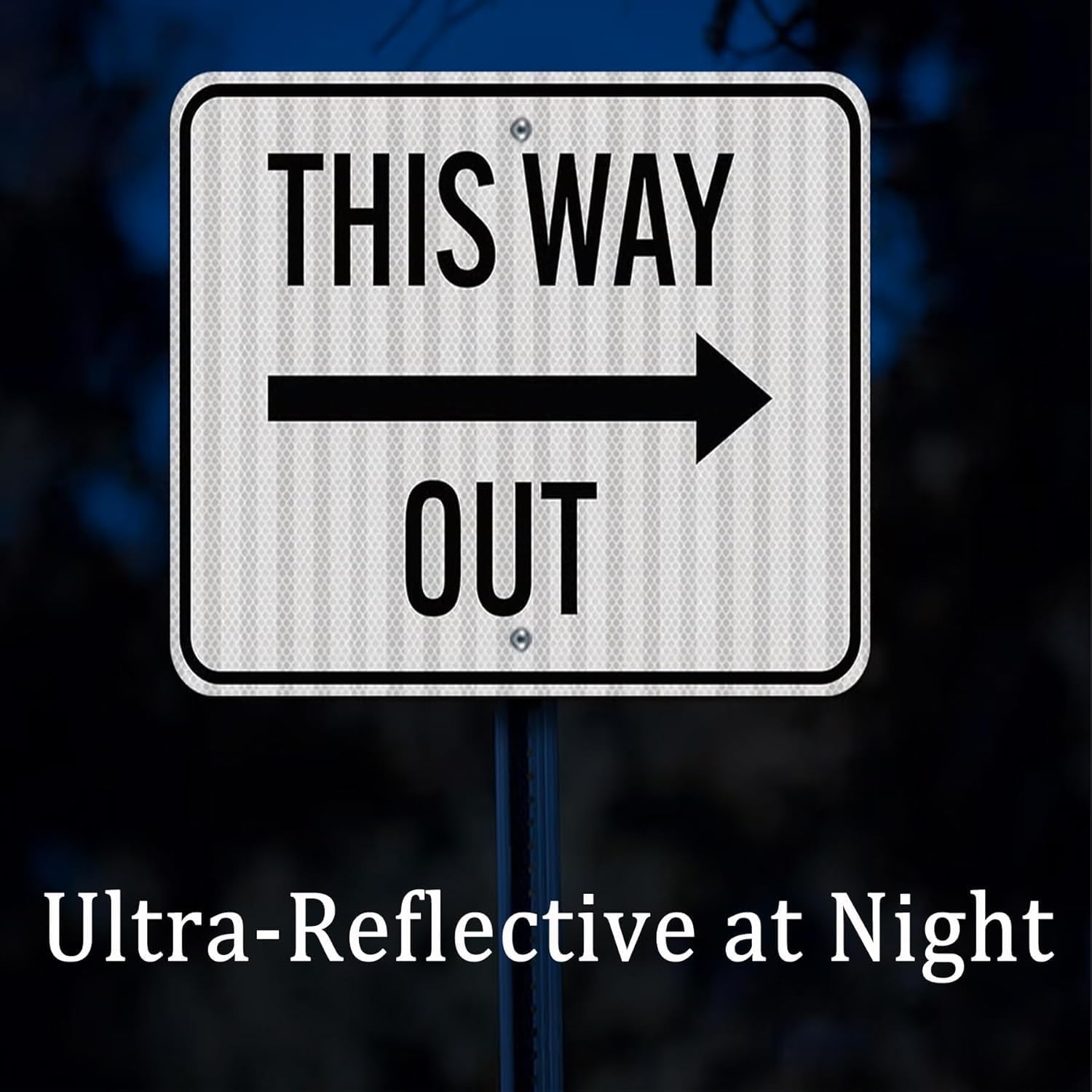 Custom Metal Sign Outdoor, 36x36 Inches Rust Free .040 Aluminum, Reflective Option, Personalized Sign for Business