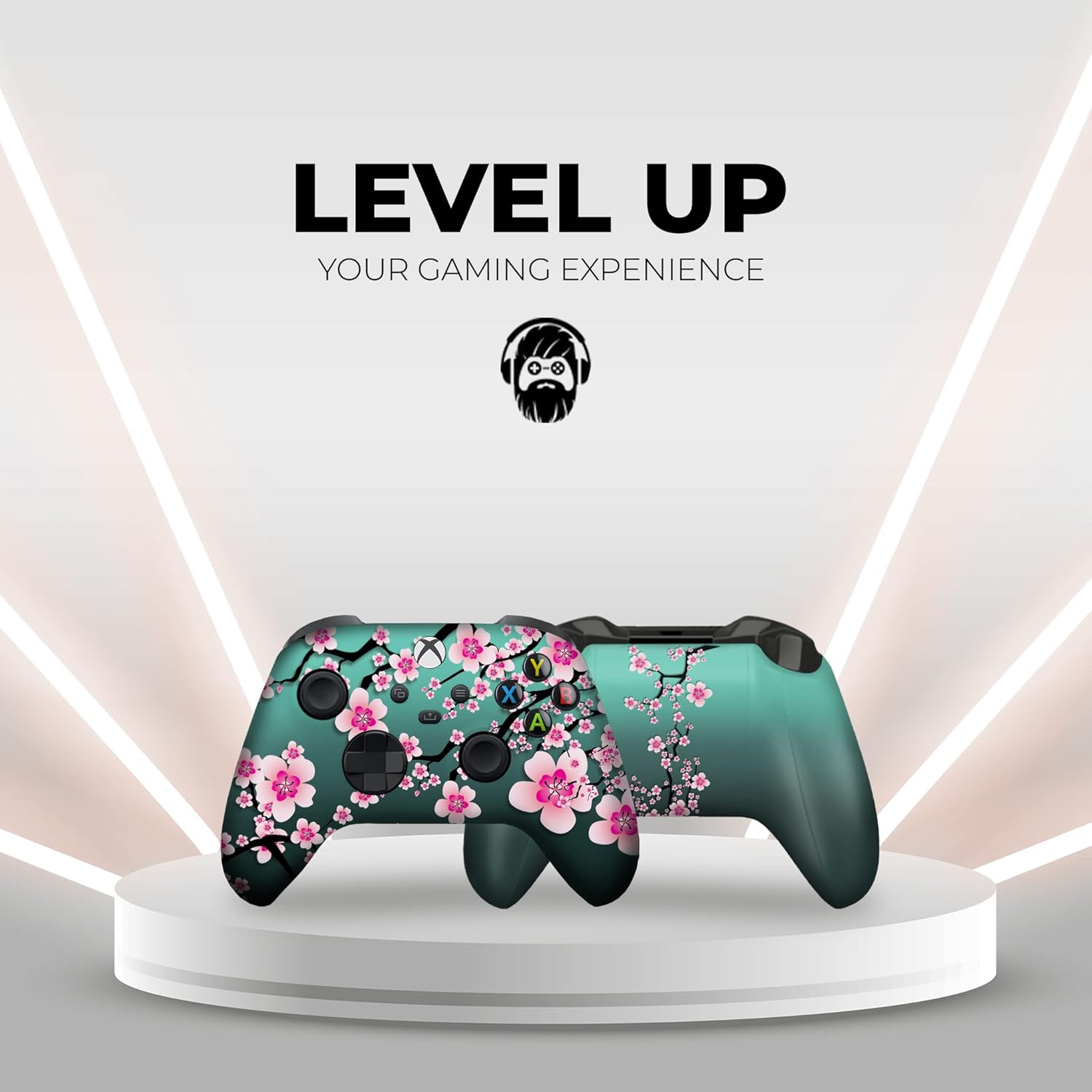 DreamController Cherry Blossom Custom X-box Controller Wireless compatible with X-box One/Series X/S Proudly Customized in USA with Permanent HYDRO-DIP Printing (NOT JUST A SKIN)
