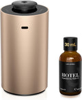 Waterless Essential Oil Diffuser Starter Kit with 30mL Hotel Scent Fragrance Oil Inspired by Ritz-C., Battery Operated Premium Portable Mini Scent Air Machine for Home Car Office, Desert Titanium ANX