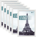 VCK 14x22 Picture Frames white Set of 6, Wide Border Wood Poster Frame, Multi-Directional Display Family Photos, Office Prints, Studio/Gallery Artwork, Woodgrain Series, Wall Hanging